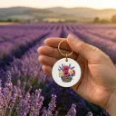 Le bouquet dans le panier