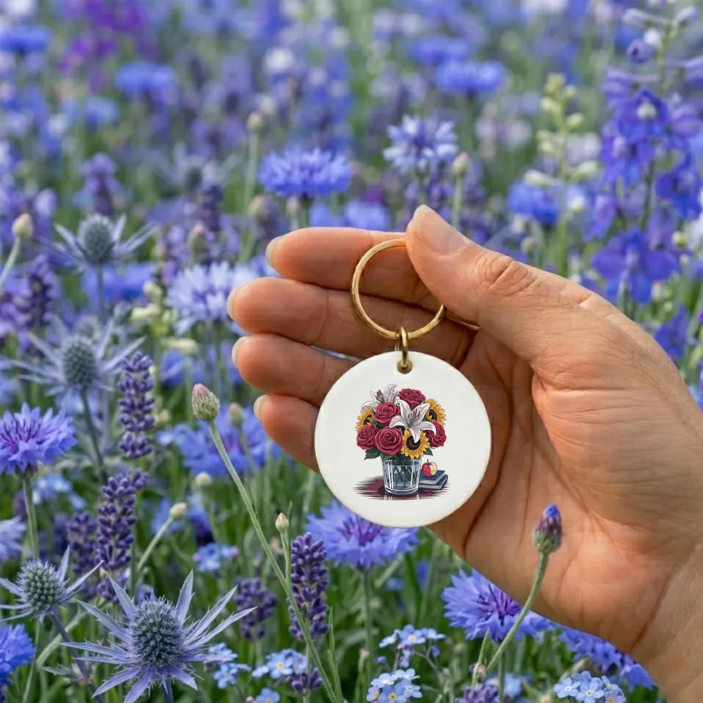 Le bouquet dans le verre