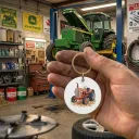 Tracteur vintage orange