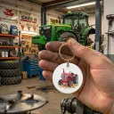 Tracteur vintage rouge